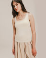Tank Top Cuello Redondo,CREMA